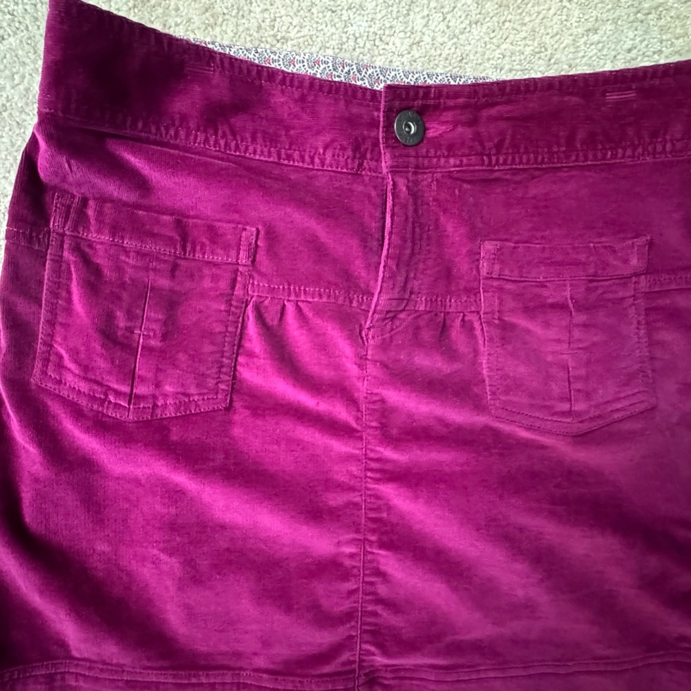 ATHLETA RASPBERRY CORDOBA CORDUROY SKIRT - Picture 7 of 15